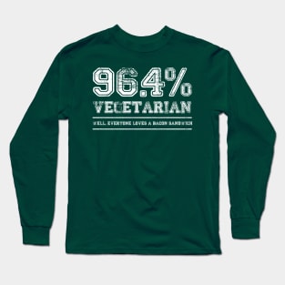 vedetarian slogan Long Sleeve T-Shirt